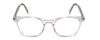 Front View of Ernest Hemingway H4851 Designer Single Vision Prescription Rx Eyeglasses in Gloss Clear Crystal Patterned Silver Unisex Cateye Full Rim Acetate 51 mm