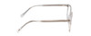 Side View of Ernest Hemingway H4851 Designer Progressive Lens Blue Light Blocking Eyeglasses in Gloss Clear Crystal Patterned Silver Unisex Cateye Full Rim Acetate 51 mm