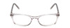 Front View of Ernest Hemingway H4852 Designer Single Vision Prescription Rx Eyeglasses in Clear Crystal Silver Glitter Unisex Rectangle Full Rim Acetate 51 mm