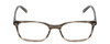 Front View of Ernest Hemingway H4852 Designer Bi-Focal Prescription Rx Eyeglasses in Grey Black Clear Stripe Unisex Rectangle Full Rim Acetate 51 mm