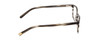 Side View of Ernest Hemingway H4852 Designer Progressive Lens Blue Light Blocking Eyeglasses in Grey Black Clear Stripe Unisex Rectangle Full Rim Acetate 51 mm