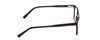 Side View of Ernest Hemingway H4854 Designer Progressive Lens Blue Light Blocking Eyeglasses in Gloss Black Silver Studs  Unisex Cateye Full Rim Acetate 51 mm