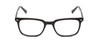 Front View of Ernest Hemingway H4854 Unisex Cateye Designer Eyeglasses Gloss Black Silver 54mm