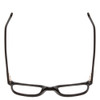 Top View of Ernest Hemingway H4854 Unisex Cateye Designer Eyeglasses Gloss Black Silver 54mm