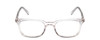 Front View of Ernest Hemingway H4854 Designer Single Vision Prescription Rx Eyeglasses in Clear Crystal Patterned Silver Unisex Cateye Full Rim Acetate 51 mm