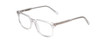 Profile View of Ernest Hemingway H4854 Designer Single Vision Prescription Rx Eyeglasses in Clear Crystal Patterned Silver Unisex Cateye Full Rim Acetate 54 mm
