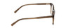Side View of Ernest Hemingway H4854 Designer Progressive Lens Blue Light Blocking Eyeglasses in Olive Green Grey Crystal Smoke Unisex Cateye Full Rim Acetate 54 mm