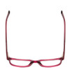 Top View of Ernest Hemingway H4854 Ladies Cateye Eyeglasses Raspberry Red Rose Crystal 51 mm
