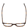Top View of Ernest Hemingway H4854 Designer Bi-Focal Prescription Rx Eyeglasses in Brown Gold Auburn Tortoise Havana Unisex Cateye Full Rim Acetate 51 mm