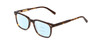 Profile View of Ernest Hemingway H4854 Designer Progressive Lens Blue Light Blocking Eyeglasses in Brown Gold Auburn Tortoise Havana Unisex Cateye Full Rim Acetate 54 mm