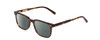 Profile View of Ernest Hemingway H4854 Designer Polarized Reading Sunglasses with Custom Cut Powered Smoke Grey Lenses in Brown Gold Auburn Tortoise Havana Unisex Cateye Full Rim Acetate 54 mm