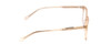 Side View of Ernest Hemingway H4854 Designer Progressive Lens Blue Light Blocking Eyeglasses in Wheat Brown Cystal Patterned Silver Unisex Cateye Full Rim Acetate 51 mm