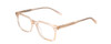 Profile View of Ernest Hemingway H4854 Designer Blue Light Blocking Eyeglasses in Wheat Brown Cystal Patterned Silver Unisex Cateye Full Rim Acetate 54 mm