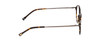 Side View of Ernest Hemingway H4855 Designer Progressive Lens Blue Light Blocking Eyeglasses in Brown Gold Tortoise Havana/Gun Metal Unisex Round Full Rim Acetate 48 mm