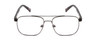 Front View of Ernest Hemingway H4856 Unisex Aviator Eyeglasses Black/Lilac Plum Tortoise 54 mm