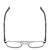 Top View of Ernest Hemingway H4856 Unisex Aviator Eyeglasses Black/Lilac Plum Tortoise 54 mm