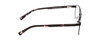 Side View of Ernest Hemingway H4856 Designer Progressive Lens Blue Light Blocking Eyeglasses in Satin Metallic Black/Lilac Plum Tortoise Unisex Aviator Full Rim Stainless Steel 54 mm