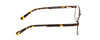 Side View of Ernest Hemingway H4856 Designer Progressive Lens Blue Light Blocking Eyeglasses in Satin Metallic Brown/Brown Gold Tortoise Unisex Aviator Full Rim Stainless Steel 54 mm