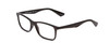 Profile View of Ernest Hemingway H4857 Designer Blue Light Blocking Eyeglasses in Gloss Black Unisex Cateye Full Rim Acetate 53 mm