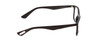 Side View of Ernest Hemingway H4857 Designer Blue Light Blocking Eyeglasses in Gloss Black Unisex Cateye Full Rim Acetate 56 mm