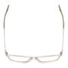 Top View of Ernest Hemingway 4857 Unisex Cateye Designer Eyeglasses Shiny Clear Crystal 56mm