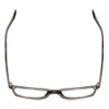 Top View of Ernest Hemingway H4857 Designer Single Vision Prescription Rx Eyeglasses in Shiny Shadow Grey Crystal Unisex Cateye Full Rim Acetate 56 mm