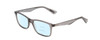 Profile View of Ernest Hemingway H4857 Designer Progressive Lens Blue Light Blocking Eyeglasses in Shiny Shadow Grey Crystal Unisex Cateye Full Rim Acetate 56 mm