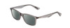 Profile View of Ernest Hemingway H4857 Designer Polarized Reading Sunglasses with Custom Cut Powered Smoke Grey Lenses in Shiny Shadow Grey Crystal Unisex Cateye Full Rim Acetate 56 mm