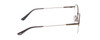 Side View of Ernest Hemingway H4858 Unisex Round Semi-Rimless Eyeglasses Gun Metal/Grey 49 mm