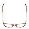 Top View of Ernest Hemingway H4859 Women Cateye Eyeglasses in Blue Rose Purple Tortoise 50mm