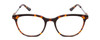 Front View of Ernest Hemingway H4859 Designer Progressive Lens Prescription Rx Eyeglasses in Brown Amber Gold Tortoise Havana Silver Ladies Cateye Full Rim Acetate 50 mm