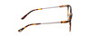 Side View of Ernest Hemingway H4859 Designer Progressive Lens Blue Light Blocking Eyeglasses in Brown Amber Gold Tortoise Havana Silver Ladies Cateye Full Rim Acetate 50 mm