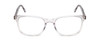 Front View of Ernest Hemingway H4860 Designer Single Vision Prescription Rx Eyeglasses in Clear Crystal Silver Glitter Unisex Cateye Full Rim Acetate 52 mm