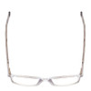 Top View of Ernest Hemingway H4860 Designer Progressive Lens Prescription Rx Eyeglasses in Clear Crystal Silver Glitter Unisex Cateye Full Rim Acetate 52 mm