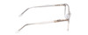 Side View of Ernest Hemingway H4860 Designer Progressive Lens Blue Light Blocking Eyeglasses in Clear Crystal Silver Glitter Unisex Cateye Full Rim Acetate 52 mm