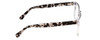 Side View of Ernest Hemingway H4861 Designer Progressive Lens Blue Light Blocking Eyeglasses in Clear Crystal/Grey Black Tortoise Havana Unisex Cateye Full Rim Acetate 55 mm