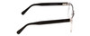 Side View of Ernest Hemingway H4861 Designer Blue Light Blocking Eyeglasses in Clear Crystal/Gloss Black Unisex Cateye Full Rim Acetate 55 mm
