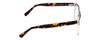 Side View of Ernest Hemingway H4861 Designer Progressive Lens Blue Light Blocking Eyeglasses in Clear Crystal/Brown Tortoise Havana Unisex Cateye Full Rim Acetate 55 mm