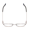 Top View of Ernest Hemingway 4862 Unisex Cateye Semi-Rimless Eyeglasses in Black/Silver 52mm