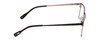 Side View of Ernest Hemingway 4863 Unisex Semi-Rimless Eyeglasses Black/Silver Geometric 52mm