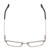 Top View of Ernest Hemingway 4863 Unisex Semi-Rimless Eyeglasses Black/Silver Geometric 52mm