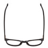 Top View of Ernest Hemingway H4865 Designer Bi-Focal Prescription Rx Eyeglasses in Gloss Black/Rounded Tips Unisex Cateye Full Rim Acetate 49 mm