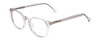 Profile View of Ernest Hemingway H4865 Designer Blue Light Blocking Eyeglasses in Clear Crystal Silver Glitter/Rounded Tips Unisex Cateye Full Rim Acetate 49 mm