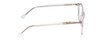 Side View of Ernest Hemingway H4865 Designer Progressive Lens Blue Light Blocking Eyeglasses in Clear Crystal Silver Glitter/Rounded Tips Unisex Cateye Full Rim Acetate 49 mm