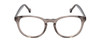 Front View of Ernest Hemingway 4865 Unisex Cateye Acetate Eyeglasses in Grey Mist Crystal 49mm