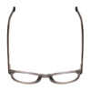 Top View of Ernest Hemingway H4865 Designer Bi-Focal Prescription Rx Eyeglasses in Grey Mist Crystal/Rounded Tips Unisex Cateye Full Rim Acetate 49 mm