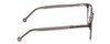 Side View of Ernest Hemingway H4865 Designer Progressive Lens Blue Light Blocking Eyeglasses in Grey Mist Crystal/Rounded Tips Unisex Cateye Full Rim Acetate 49 mm