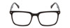 Front View of Ernest Hemingway 4866 Unisex Cateye Eyeglasses in Gloss Black/Silver Accent 51mm