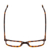 Top View of Ernest Hemingway H4866 Designer Progressive Lens Prescription Rx Eyeglasses in Brown Amber Tortoise/Silver Accent Unisex Cateye Full Rim Acetate 51 mm
