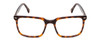 Front View of Ernest Hemingway H4866 Designer Progressive Lens Prescription Rx Eyeglasses in Brown Amber Tortoise/Silver Accent Unisex Cateye Full Rim Acetate 51 mm